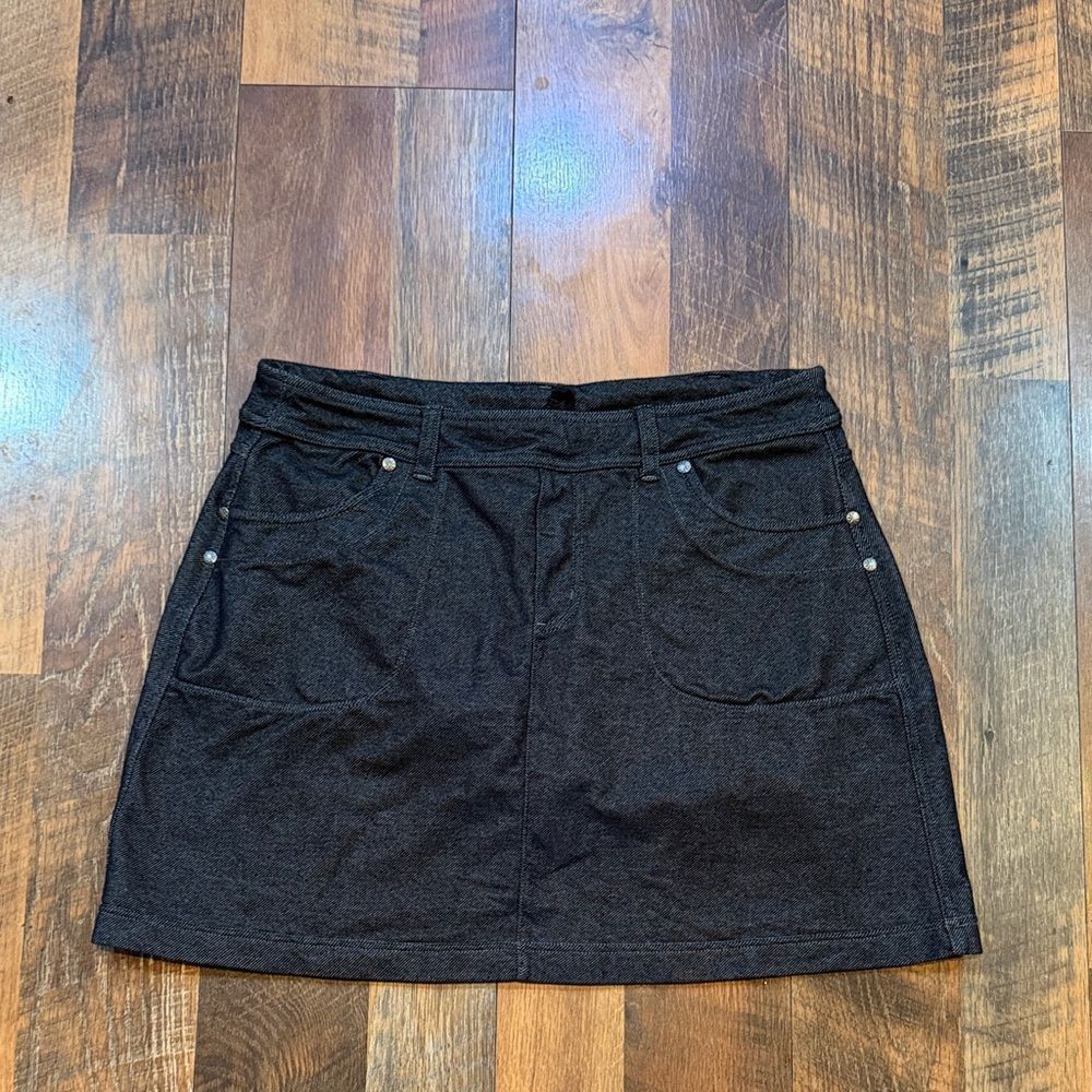 Denim colored skirt with built-in shorts M (3900A)